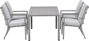 Garden Impressions Senja tuinset 5-delig taupe - Kasper tuintafel 160x90 cm