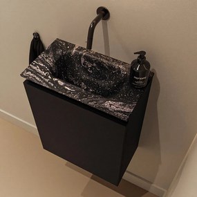 Mondiaz Ture DLux toiletmeubel 40cm urban met wastafel lava midden zonder kraangat