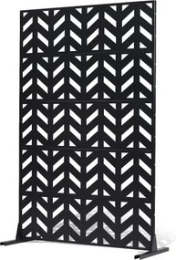 VEVOR Vouwscherm, 120x50,8x183 cm, Buitenkamerverdeler, Vrijstaande Scheidingswand met Standaard, Decoratief Tuinscherm, Kamerverdeler voor Balkon, Terras, Binnen, Zwart