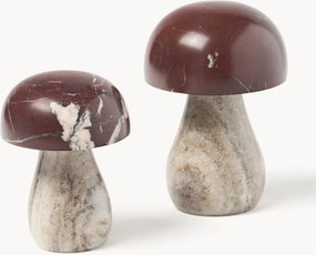 Decoratieve paddestoelen Sadie van marmer, 2-delig
