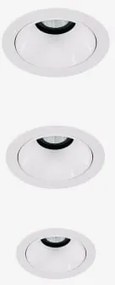 Pack Van 3 Inbouw Led-downlights Met Ronde Frames Ø7 Cm Voor Buitengebruik In Aluminium Orelva Warm Wit 2700k & Wit & 6 W & 23º - Sklum