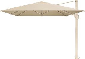 Platinum Challenger zweefparasol T1 Premium 4x3 m. - Champagne Sandstone - met ingraafvoet en hoes