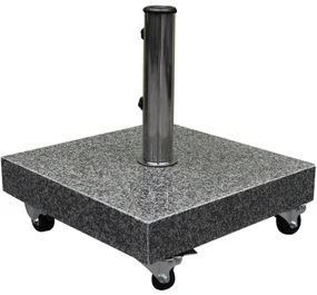 AVH parasolvoet 60 kg met 4 wielen graniet
