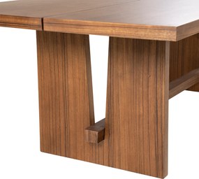 Stijlvolle Walnoot Eettafel 240 - 240 X 110cm.