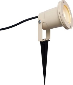 Prikspot beige GU10 50mm verstelbaar IP65 incl. snoer en stekker - Basic