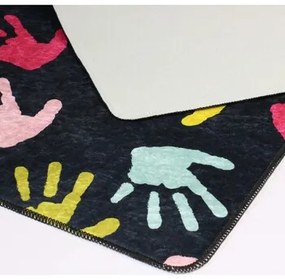 Kleden Zwart Mani Textile  Vloerkleed voor de kinderkamer