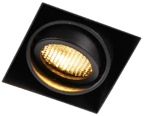 Set van 6 Inbouwspot zwart draai- en kantelbaar Trimless - Oneon Honey GU10 Binnenverlichting Lamp
