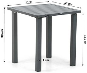 Bistroset 1 persoon  Aluminium Grijs Lifestyle Garden Furniture Albelli