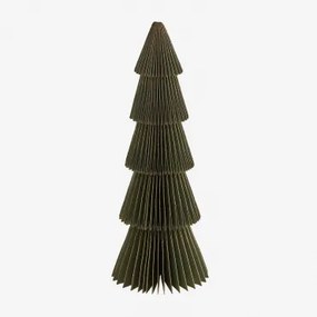 Pak Van 3 Jesper Papieren Kerstbomen Groen Pesto Met Gouden Rand & ↑22.5 Cm - Sklum