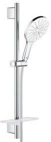 GROHE Vitalio Smartactive Glijstangset - 60cm - ronde handdouche - 3 straalsoorten - gladde doucheslang - met zeepschaal - chroom 26598000