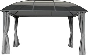 Metalen tuinhuisje Dominican Premium 3x4 Tuinpunt antraciet