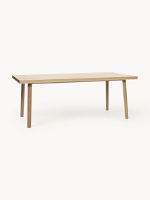 Eikenhouten eettafel Herringbone, in verschillende maten