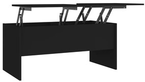vidaXL Salontafel 102x50,5x46,5 cm bewerkt hout zwart