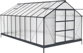 Azalia aluminium serre 2,5 x 5,5 m CoverTech antraciet