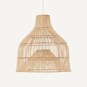 Hanglamp in gevlochten rotan, Kaptilo