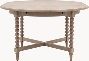 Uitschuifbare ronde eettafel Artisan, 120 - 160 x 120 cm