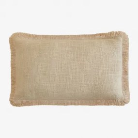 Rechthoekig Kussen 30x50 Cm Van Soncey-katoen Beige Amandelroos - Sklum