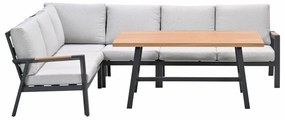 Garden Impressions Lissabon lounge dining set 5-delig - valley sand