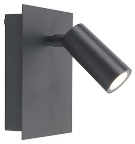 Moderne buiten wandlamp grijs IP54 incl. LED - Simon Modern IP54 Buitenverlichting