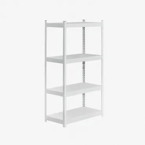 4-plankenkast 150x80 Cm In Staal Crenzi Wit - Sklum