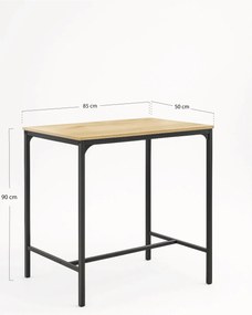 Schuur hoge tafel + 2 barkrukken set