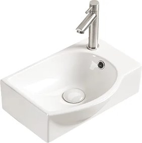 Mexen Mista opbouw wastafel links 40 x 28 cm, wit - 22174000L