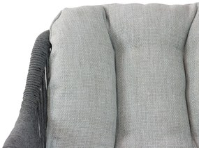 Tuinset 4 personen 120 cm Aluminium/rope Grijs Santika Furniture Santika