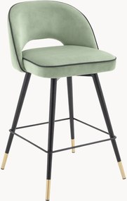 Fluwelen barstoelen Cliff, 2 stuks