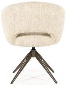 Eleonora Alissa Ronde Eetkamerstoel Beige