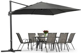 Garden Point antraciet Siena 3x3m tuinparasol