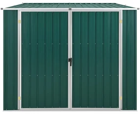 vidaXL Tuinschuur 195x198x159 cm gegalvaniseerd staal groen