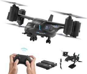 VEVOR RC-helikopter, 2,4 GHz afstandsbedieningshelikopter met gyroscoop, 4-kanaals RC-vliegtuig voor beginners, opstijgen/landen met één knop, speelgoedvliegtuig voor kinderen vanaf 8 jaar