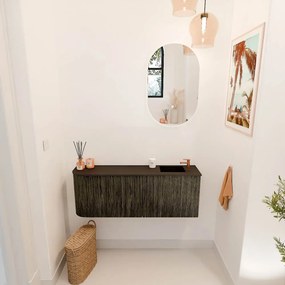 Mondiaz Joya 110cm toiletmeubel ronding links shadow met wastafel faye rechts 1 kraangat urban