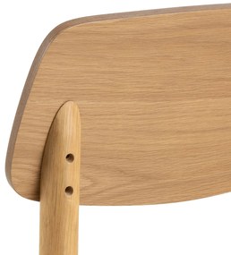 ZARION Natuurlijk Eiken - HOUTEN STOEL VOOR KEUKEN, WOONKAMER, RESTAURANT