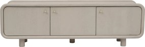 Beige Tv-meubel Met Ronde Hoeken 160 Cm - 160x43x50cm.
