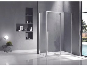 Saniclass Neptune Schuifdeur - 140x200cm - softclose - links/rechts - gepolijst zilver SNI6121-140S