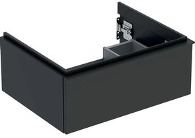 Geberit iCon wastafelonderkast 59.2x24.7x47.6cm 1 lade met softclose Spaanplaat lava mat 502.310.jk.1