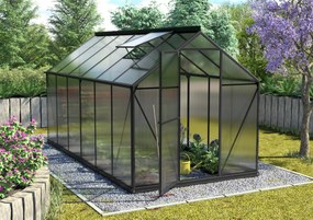 Vitavia Triton serre - 7,5m² - met 6 mm polycarbonaat - Zwart