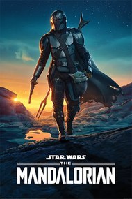 Poster Star Wars: The Mandalorian - Nightfall, (61 x 91.5 cm)