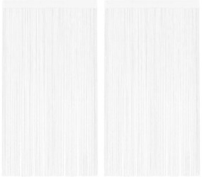 vidaXL Draadgordijnen 2 st 100x250 cm wit