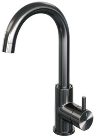 Brauer Gunmetal Edition ColdStart wastafelkraan met draaibare ronde uitloop model B gunmetal geborsteld PVD