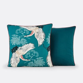 Kussensloop in perkalkatoen Grues Bleu