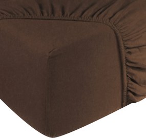 Hoeslaken flanel - 100% katoen - 140x200 - bruin