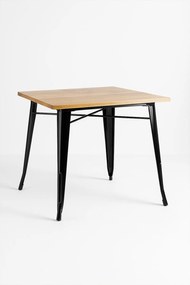 Torix Vierkante Tafel Natuurlijk Hout 70 cm