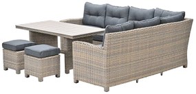 Garden Impressions Alaska lounge dining set rechts - light teak vironwood