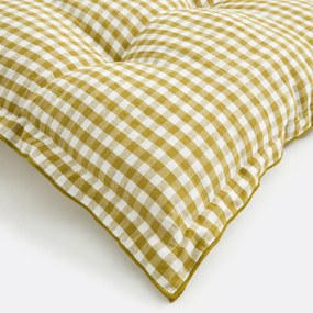 Gingham vloermatras, katoen/linnen 120 cm, Cottage