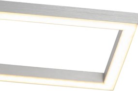 Plafondlamp langwerpig staal 3-staps dimbaar - Plazas Novo