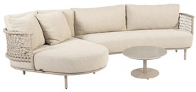 Sardinia chaise longue loungeset 3 delig keramiek latte 4 Seasons Outdoor