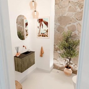 Mondiaz Joya 60cm toiletmeubel dusk met wastafel faye rechts zonder kraangat urban