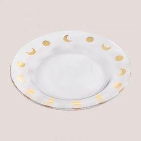 Set Van 4 Platte Borden Van Exton-glas Transparant - Sklum